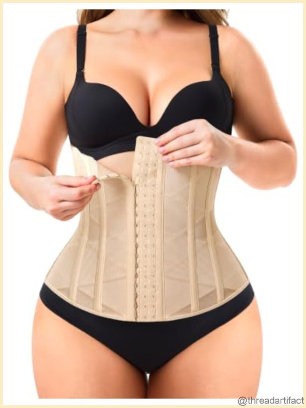 Nebility Waist Trainer Long Torso Shapewear Tummy Control Corset